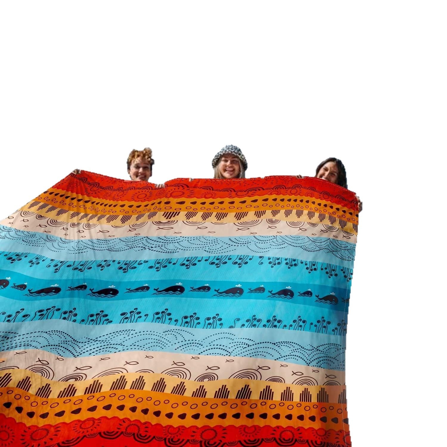 Microfiber Outdoor Mat 150x200cm Printed Beach Blanket