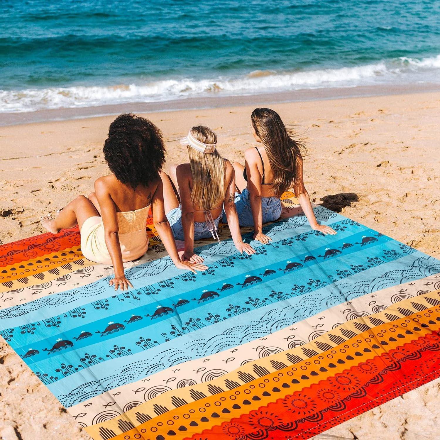 Microfiber Outdoor Mat 150x200cm Printed Beach Blanket