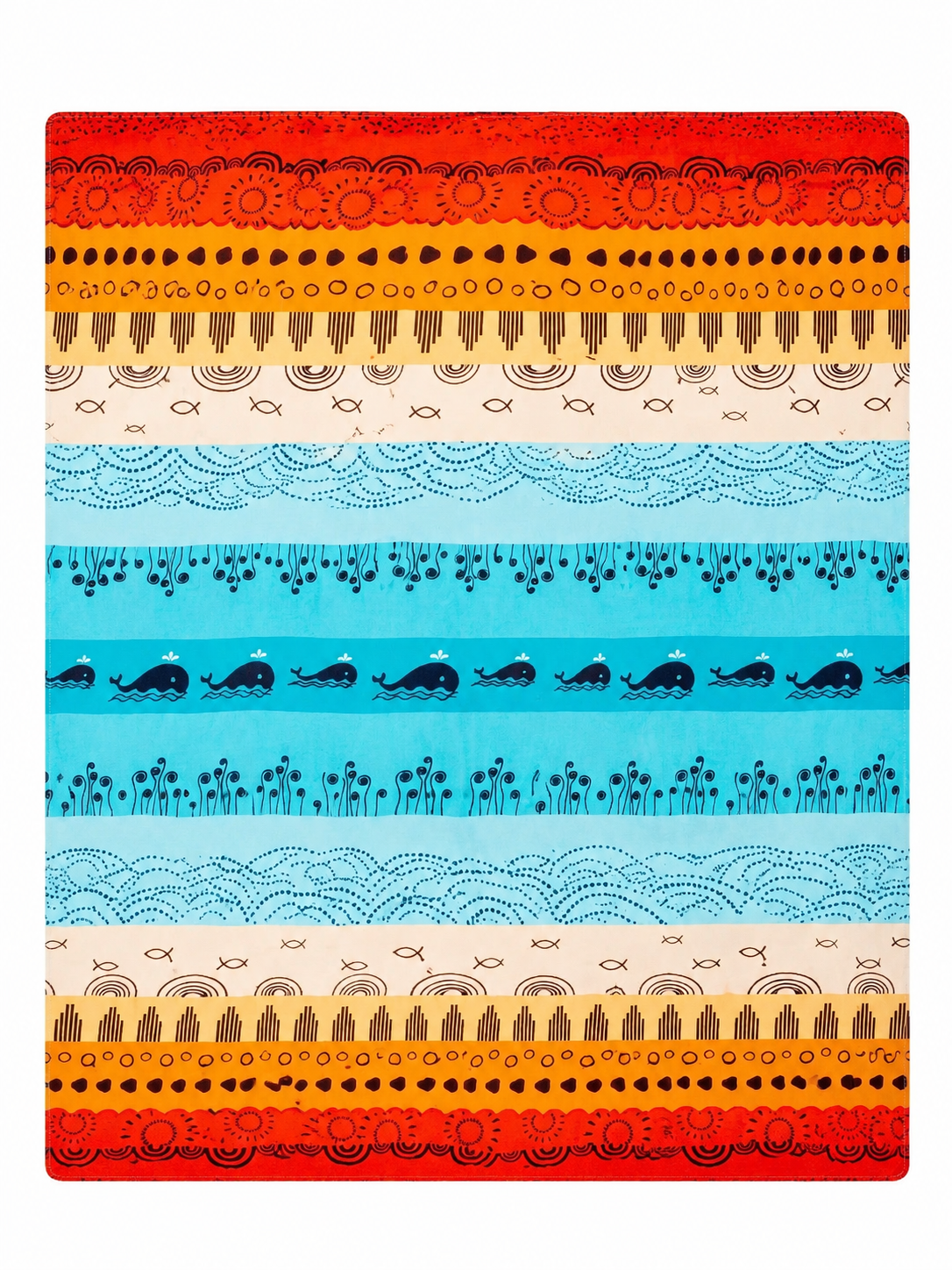 Microfiber Outdoor Mat 150x200cm Printed Beach Blanket