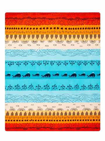 Microfiber Outdoor Mat 150x200cm Printed Beach Blanket