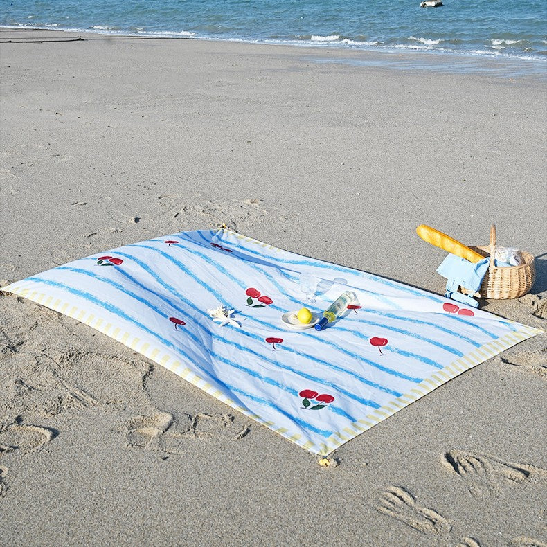 Printed Picnic Blanket 140x200cm Polyester Outdoor Mat